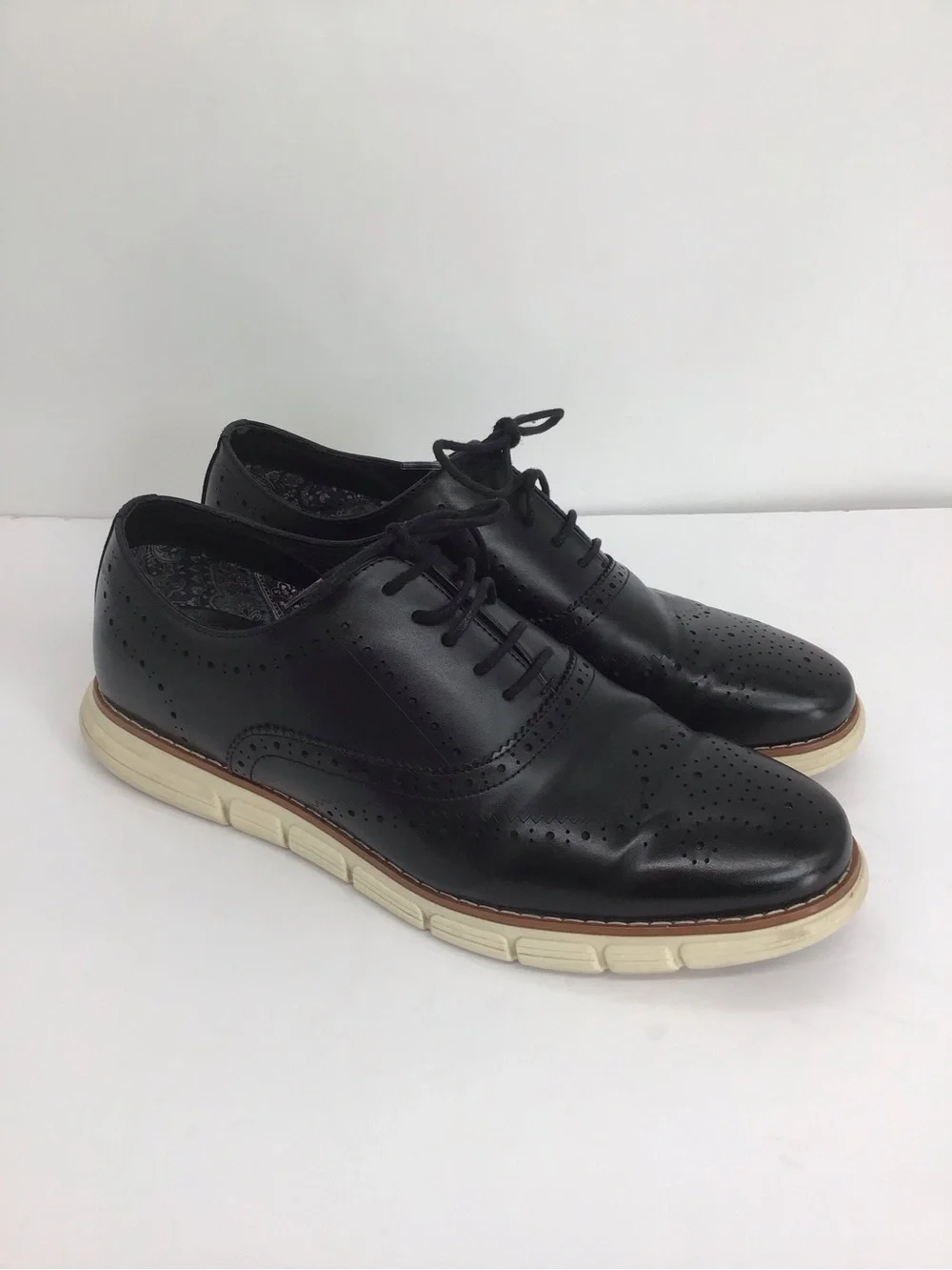 Bruno Marc Grandwing Crossflex Oxford Sneaker Casual Office Black Size 13